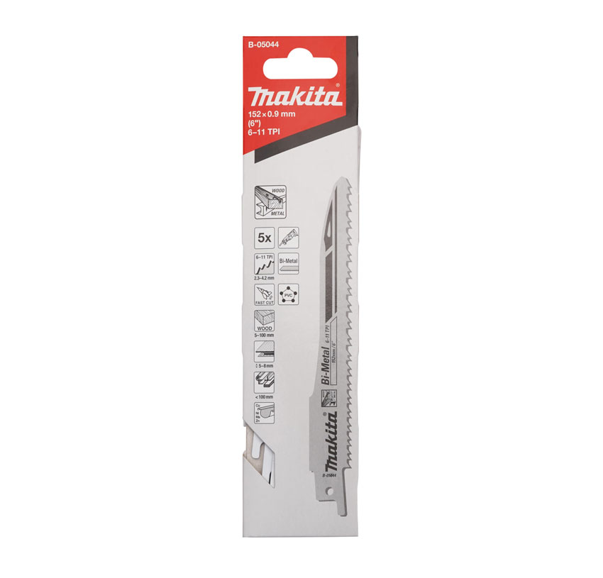 B-05044 Lame de scie sabre universelle 152mm (5pcs) – Image 1